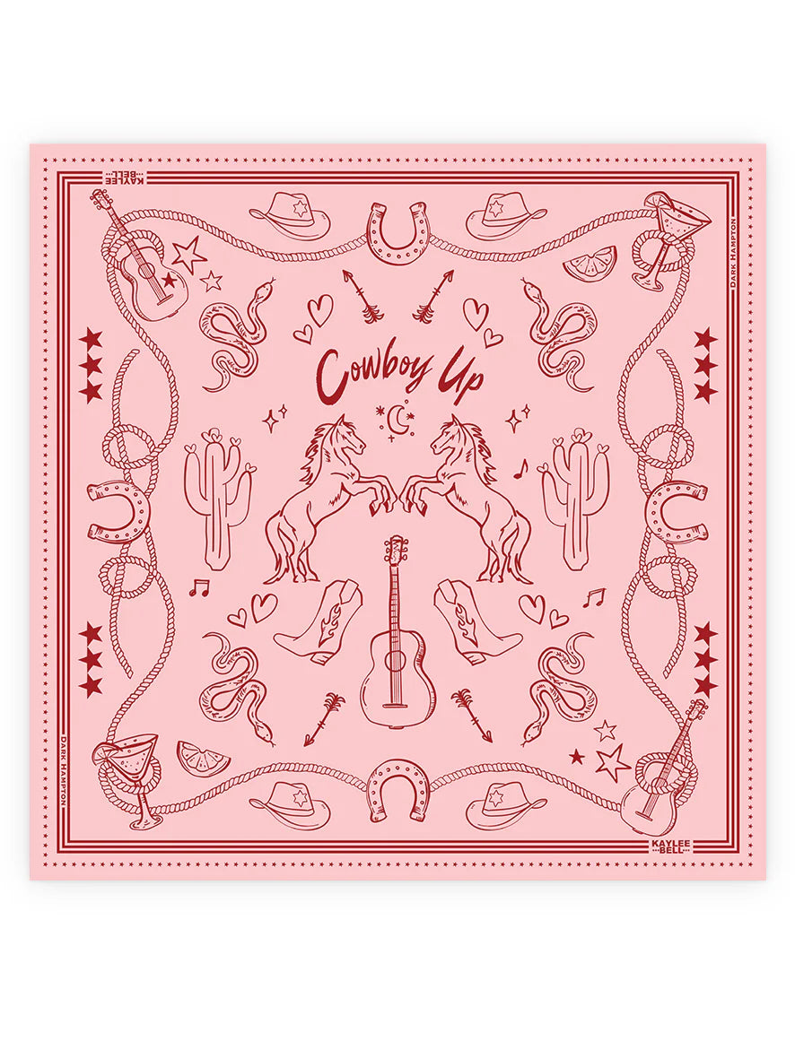 Dark Hampton Kaylee Bell Cowboy Up Petite Silk Scarf