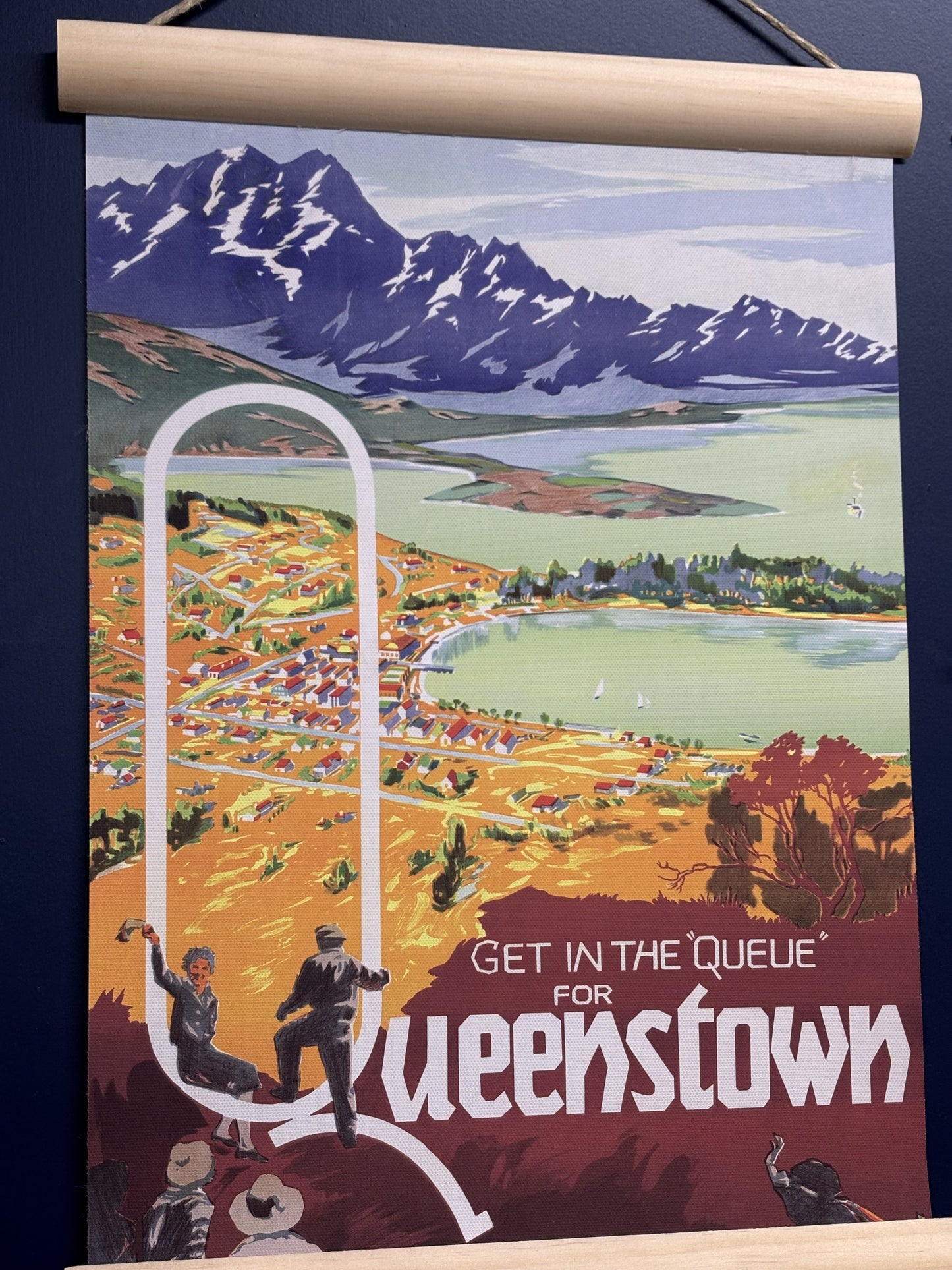 100% NZ Queenstown Canvas Wall Hanging