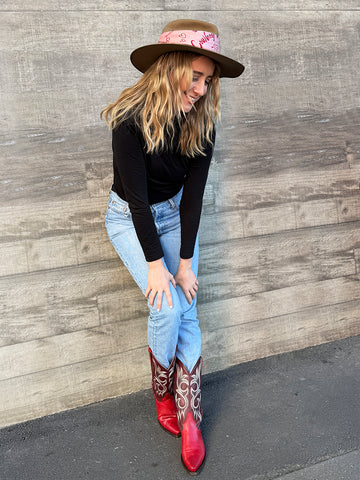 Dark Hampton Kaylee Bell Cowboy Up Petite Silk Scarf