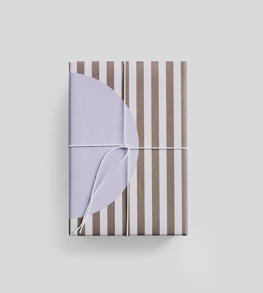 Lettuce Wrapping Paper - Stripes with Circle