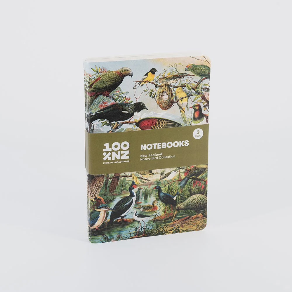 100% NZ NZ Native Birds Notebook Set