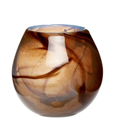 Indie Vase brown/white