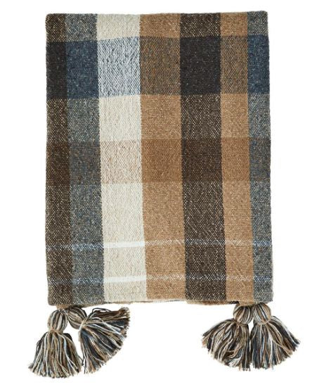 Madam Stoltz Recycled cotton throw