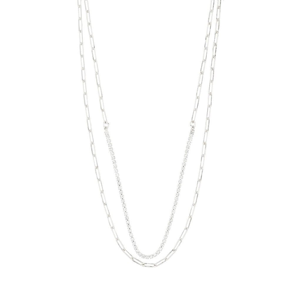 Pilgrim Rowan Recycled Necklace 2-in-1 Silver Plated