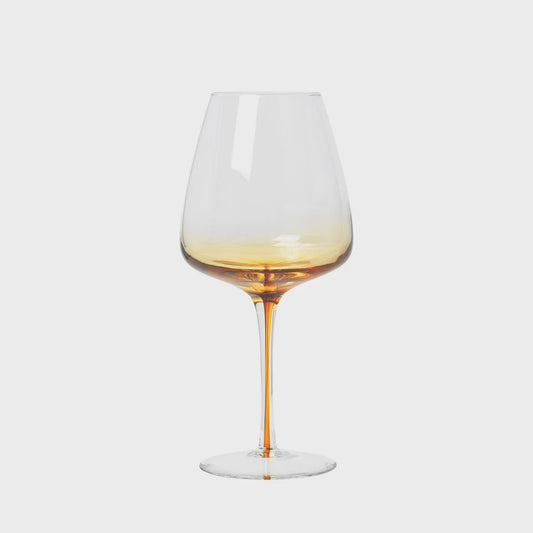 Broste Amber Red Wine Glass