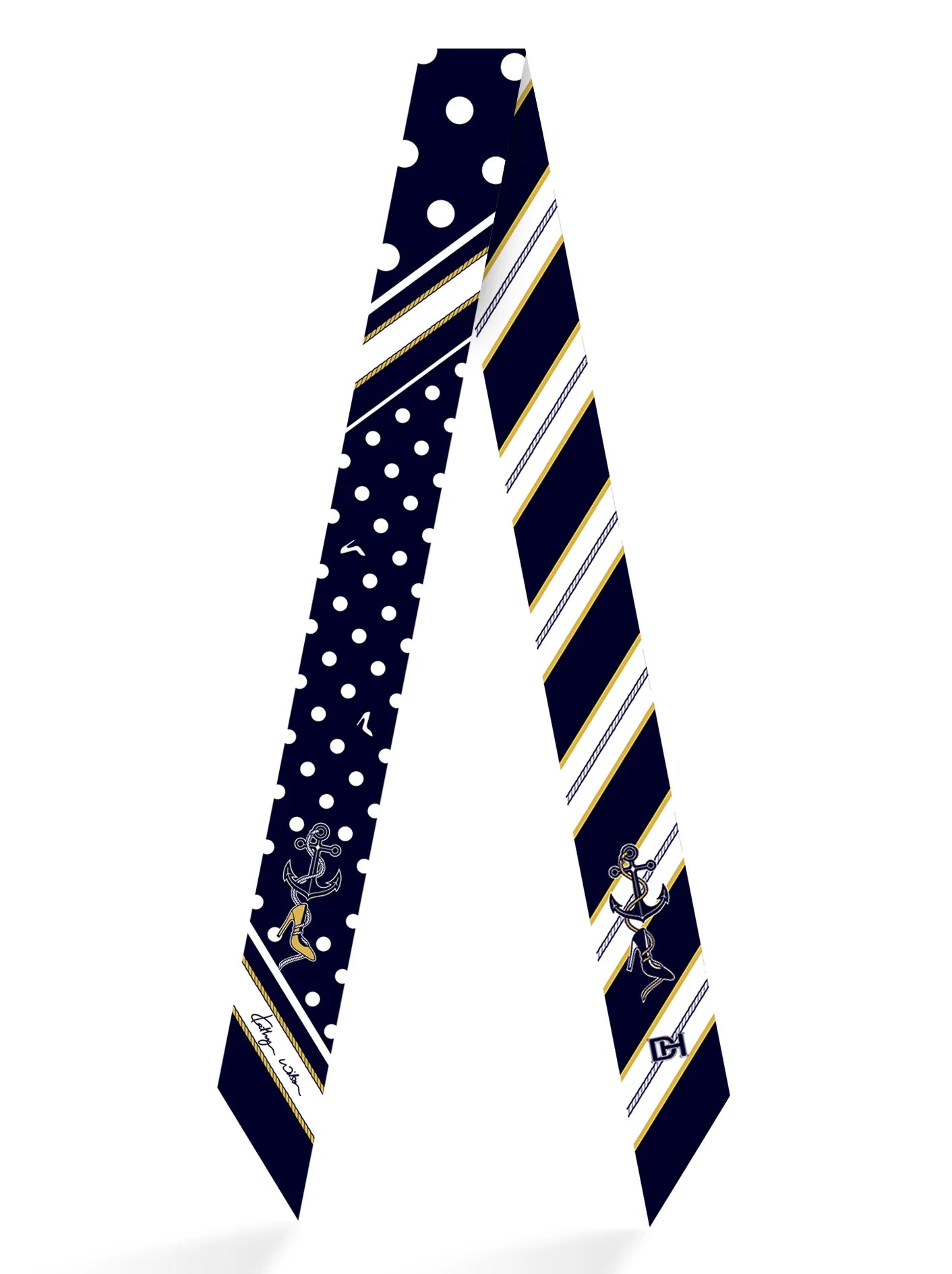 Dark Hampton Portofino Silk Twilly