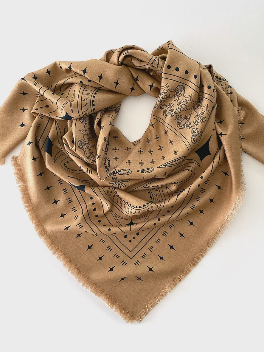 Dark Hampton the Holden Wool Scarf