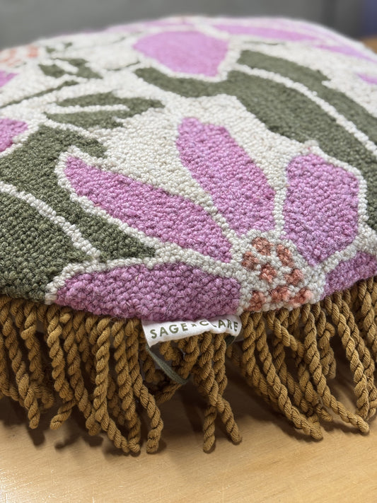 Sage x Clare Aja Punch Needle Cushion