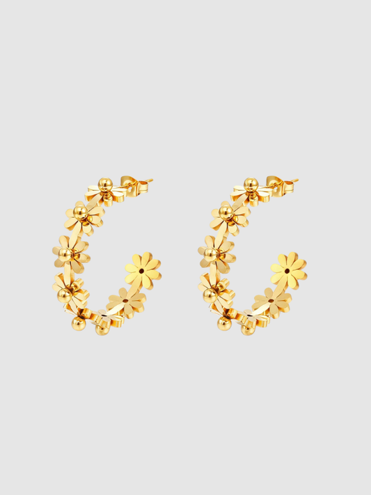 Castel & Co Meadow Hoops - Gold