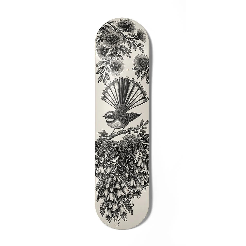 100% NZ Vintage Flowers Skateboard Deck)
