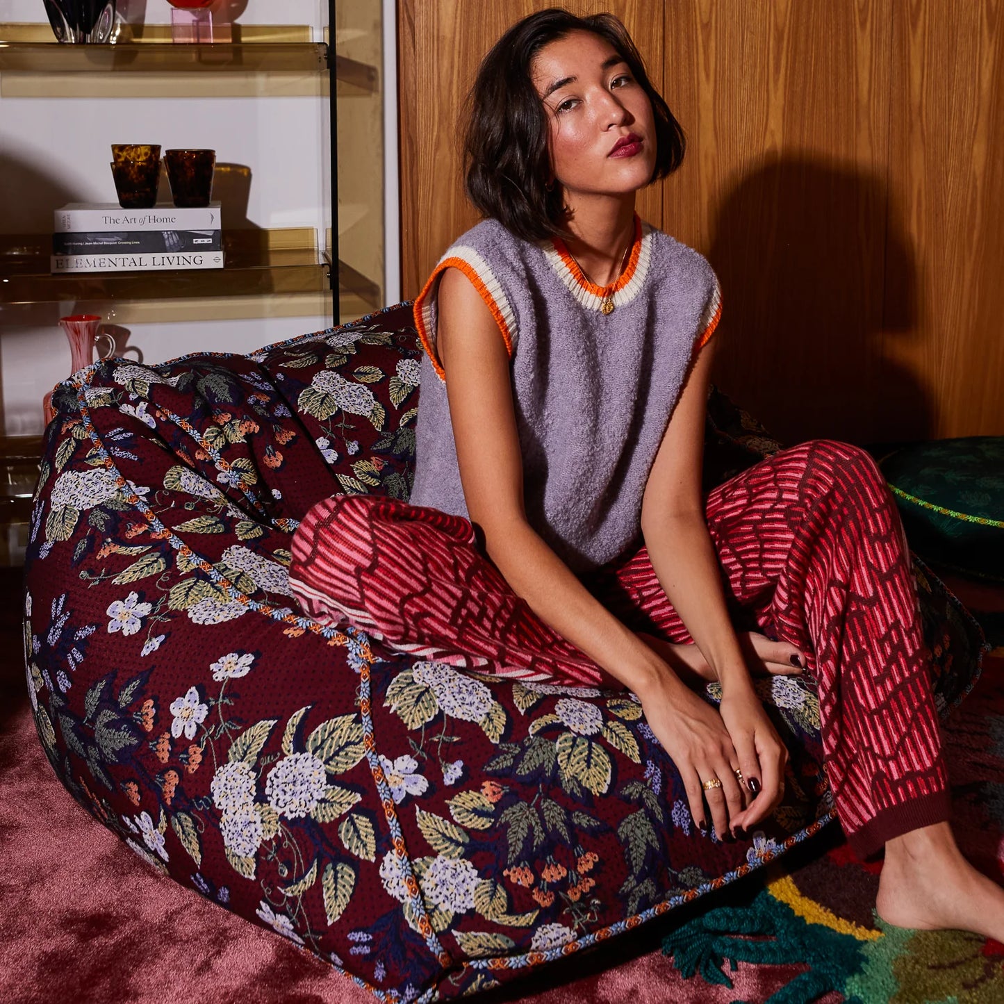 Sage x Clare - Heidi Jacquard Lounger Cover