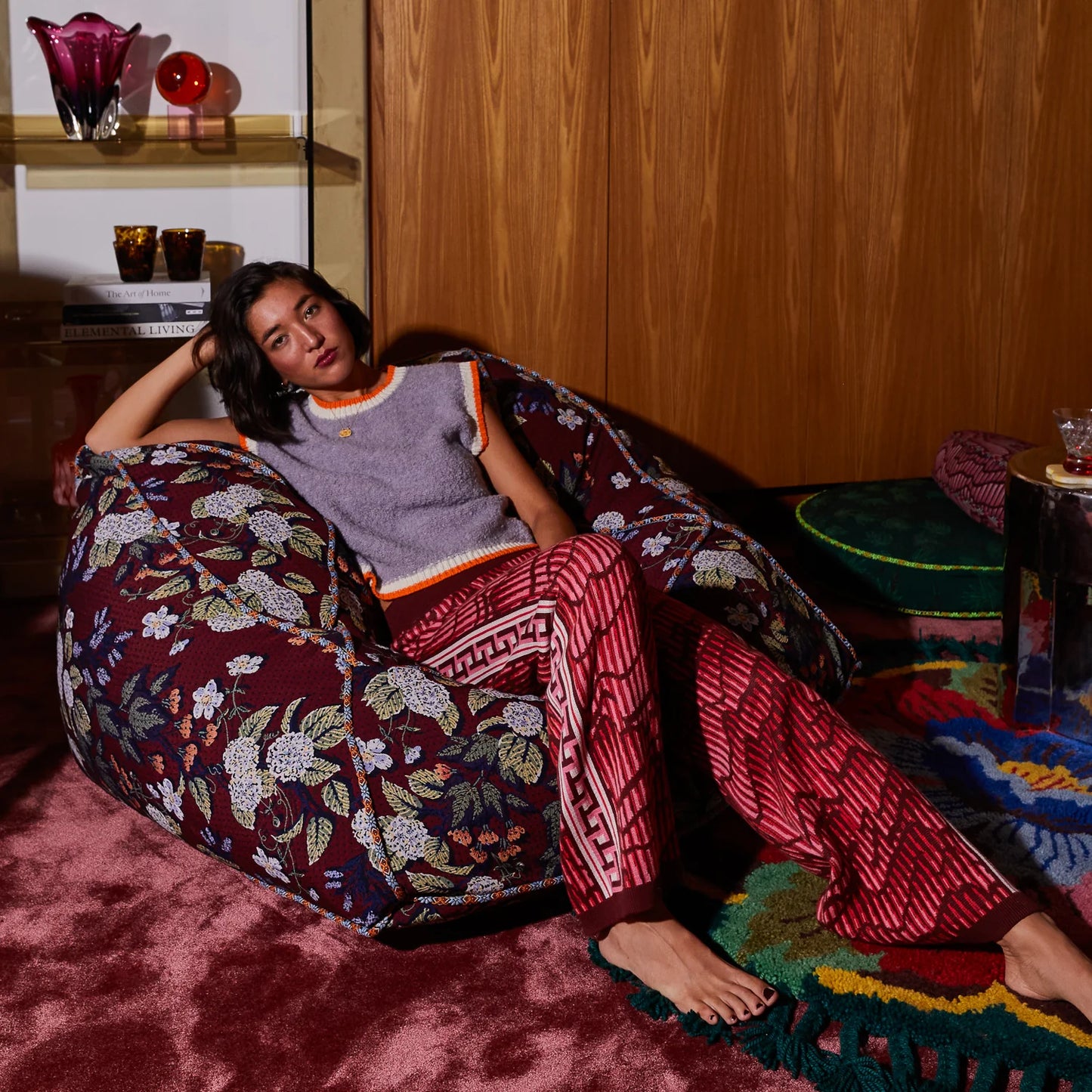 Sage x Clare - Heidi Jacquard Lounger Cover