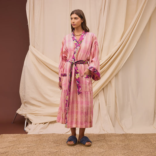 Sage x Clare Nicolette Linen Robe