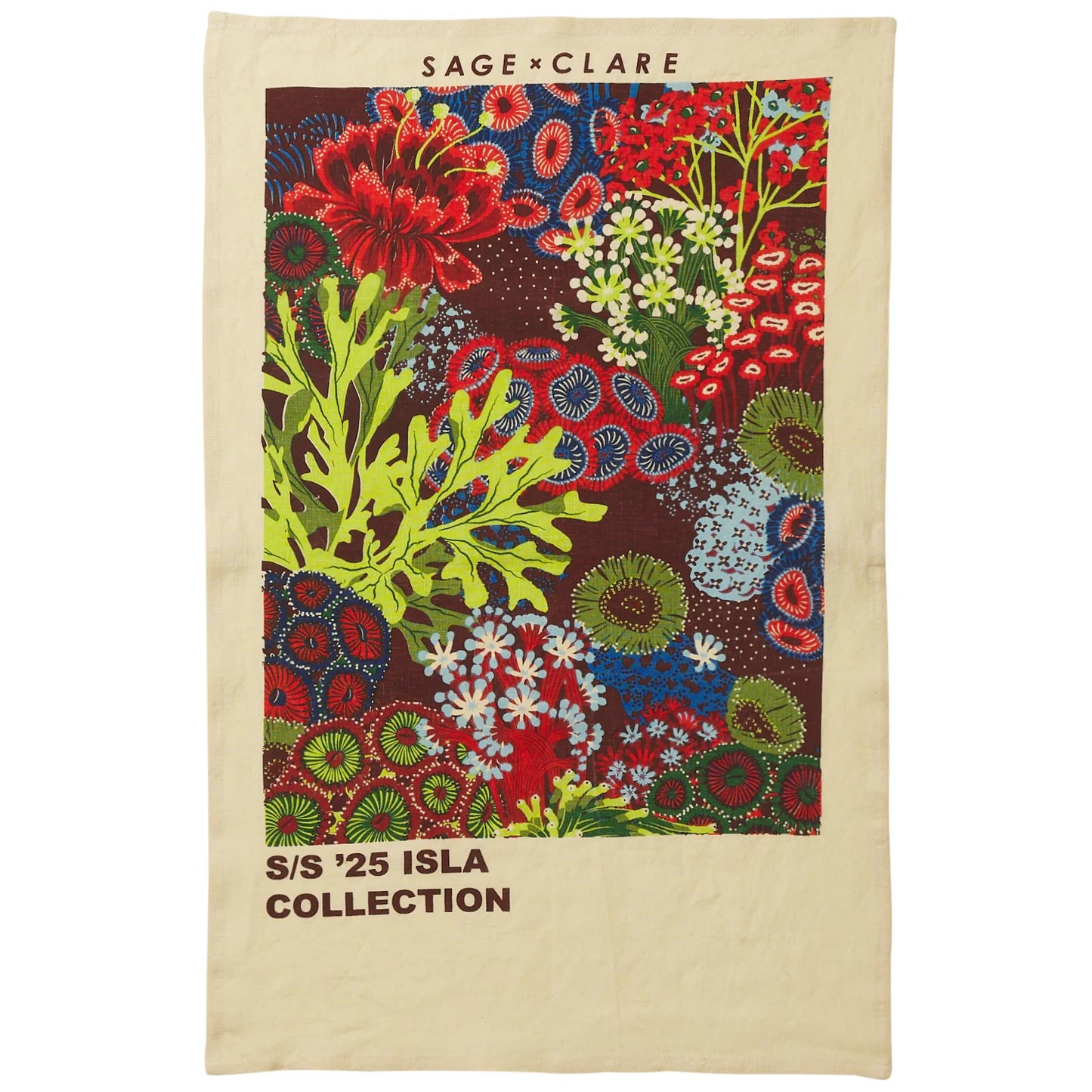 Sage x Clare Cora Linen Tea Towel