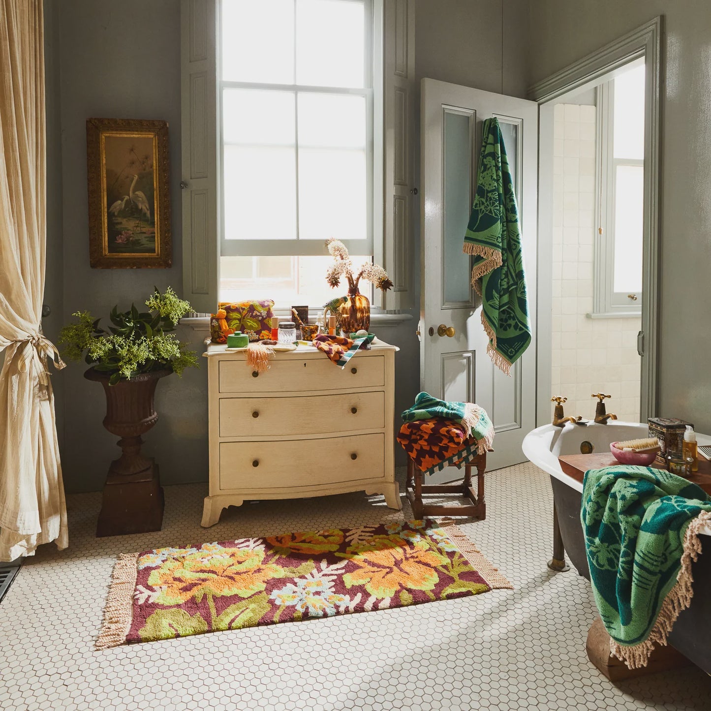 Sage x Clare Margot Bath Runner