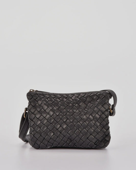 Cobb & Co Nerang - Leather Plaited Crossbody Bag