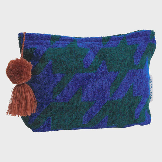 Sage x Clare Lapis Vanita Cosmetic Bag